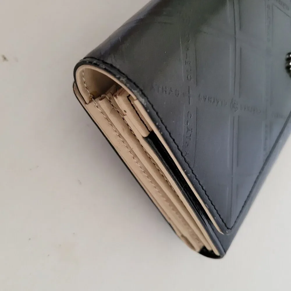 Clathas Flower Wallet Clutch Black Organizer 8x4 Large Envelope Designer Clutch‎